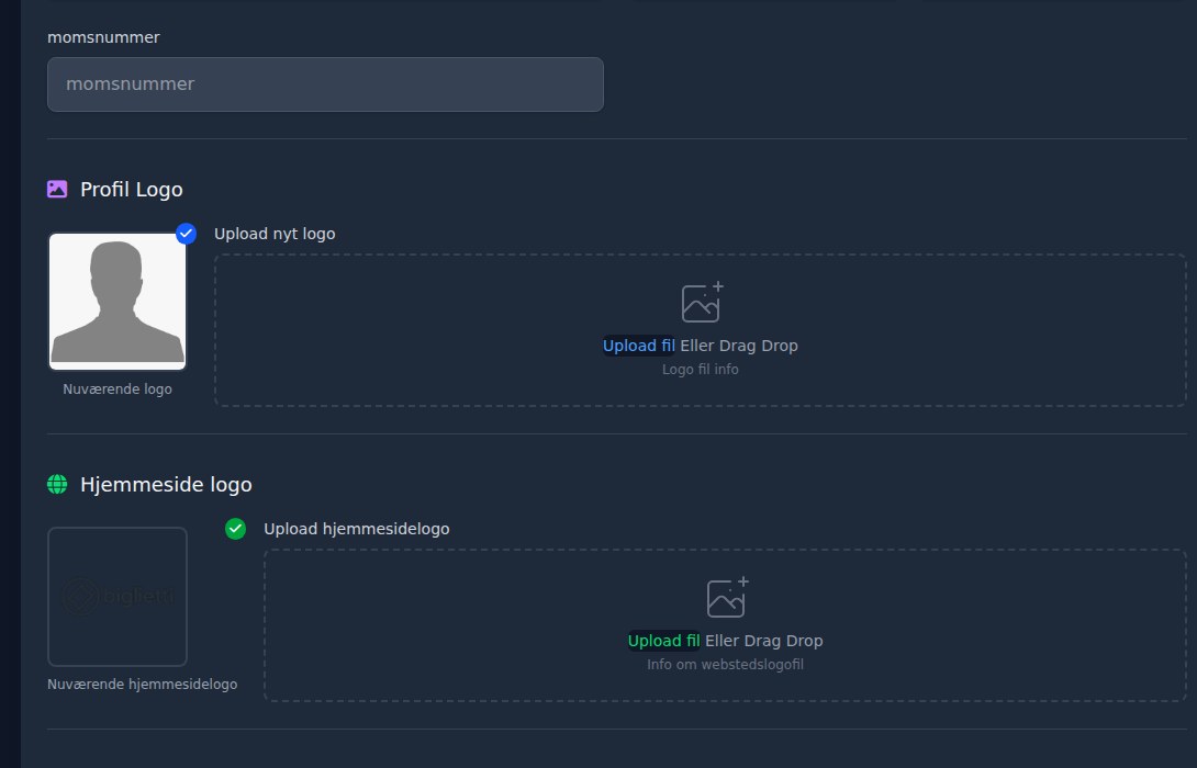 Bilbaro flow screenshot: Min profil Detaljer