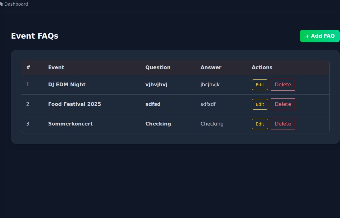 Bilbaro flow screenshot: FAQ-liste Top