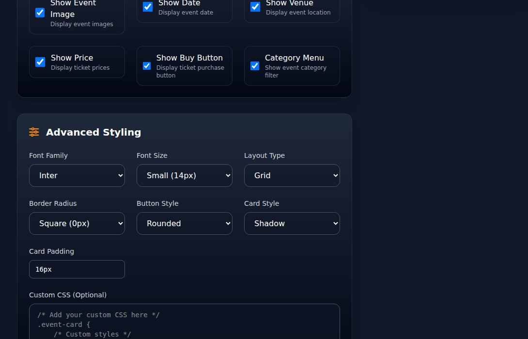 Bilbaro flow screenshot: Integrer indstillinger Detaljer