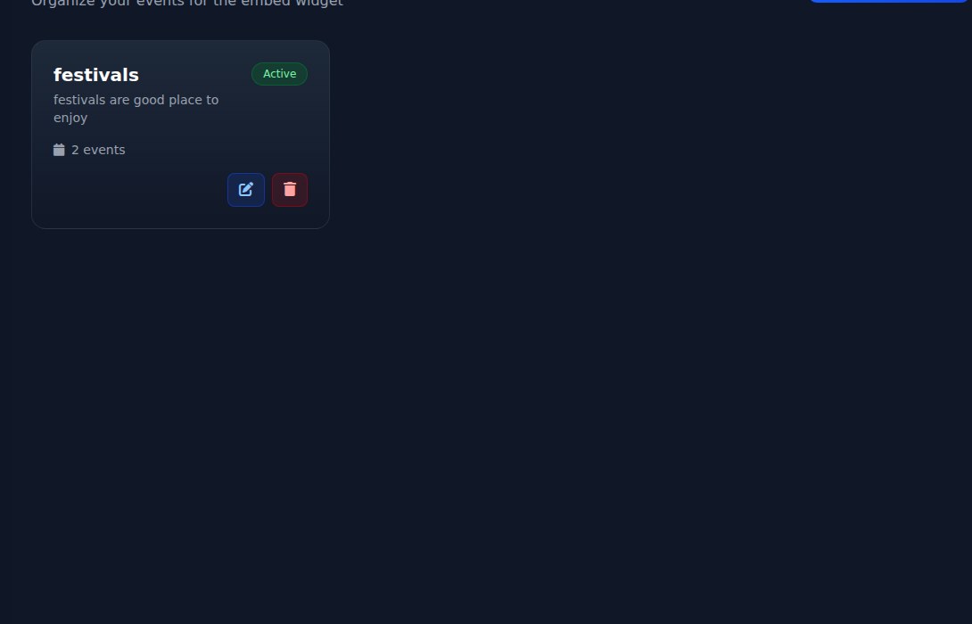 Bilbaro flow screenshot: Embed kategorier Midt