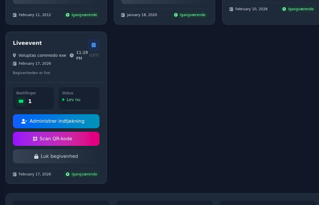 Bilbaro flow screenshot: Event check-in Bund