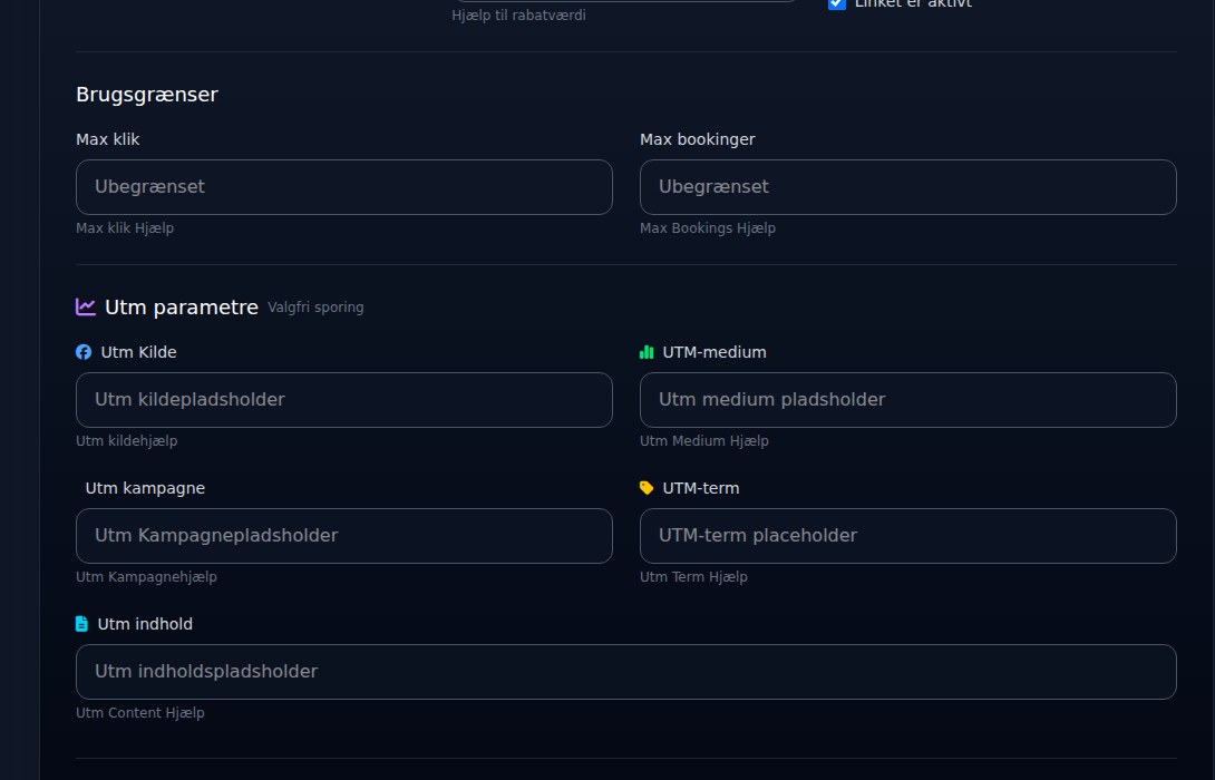 Bilbaro flow screenshot: Opret smart link Bund