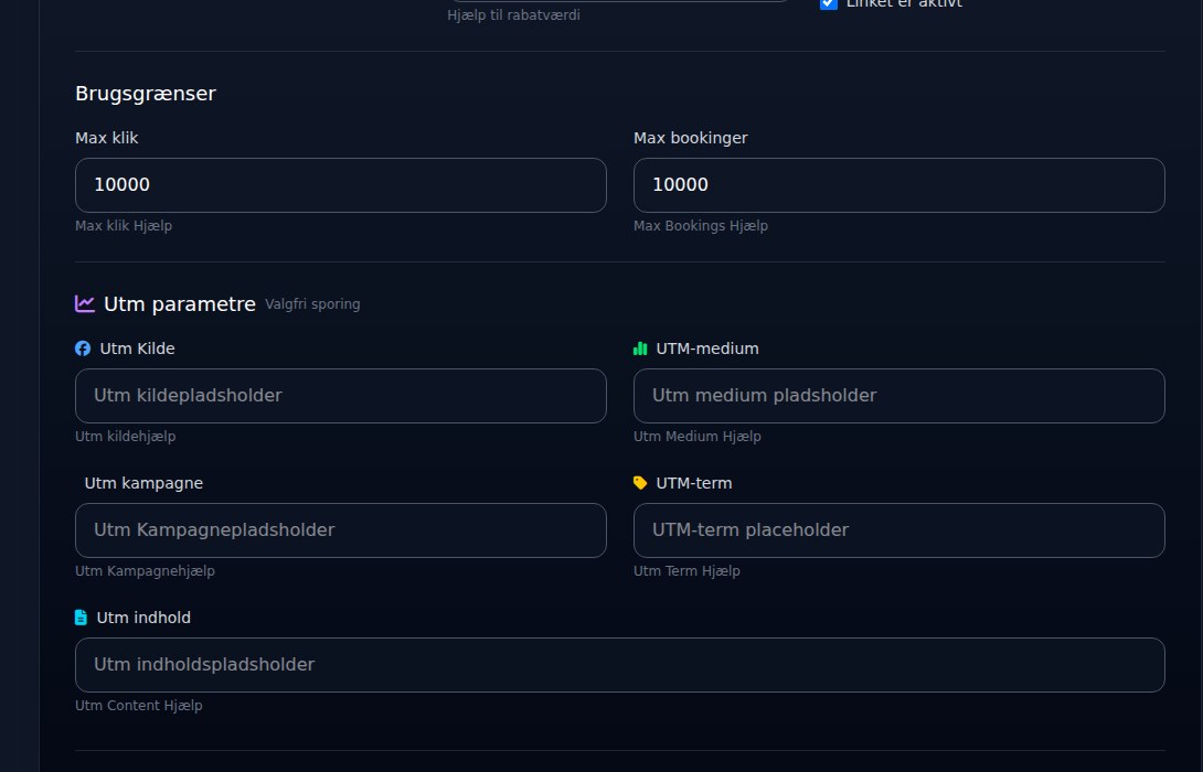 Bilbaro flow screenshot: Rediger smart link Bund