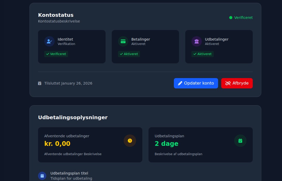 Bilbaro flow screenshot: Stripe Connect Midt