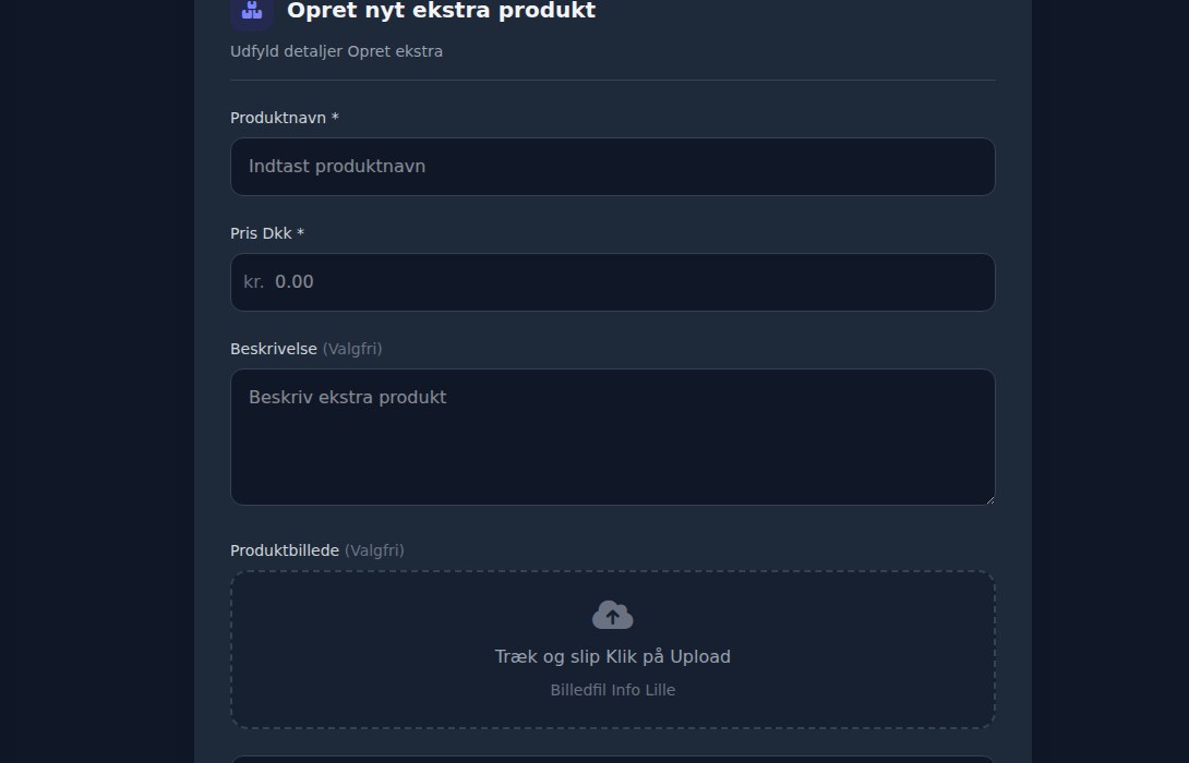 Bilbaro flow screenshot: Opret ekstra Midt