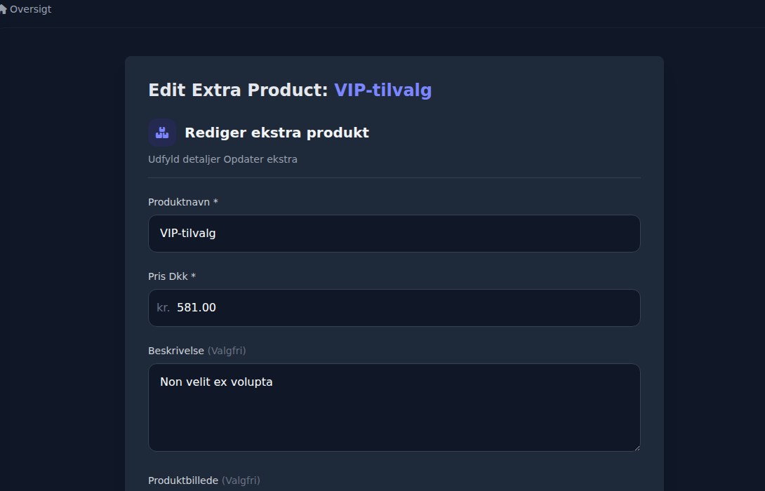 Bilbaro flow screenshot: Rediger ekstra Top