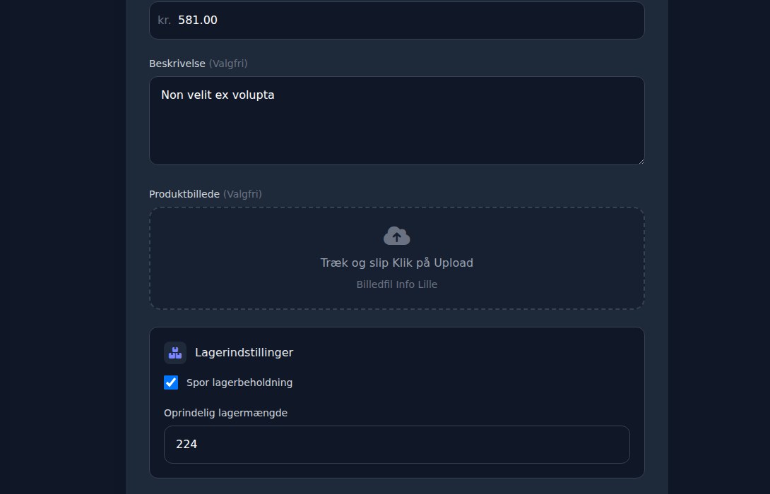 Bilbaro flow screenshot: Rediger ekstra Bund