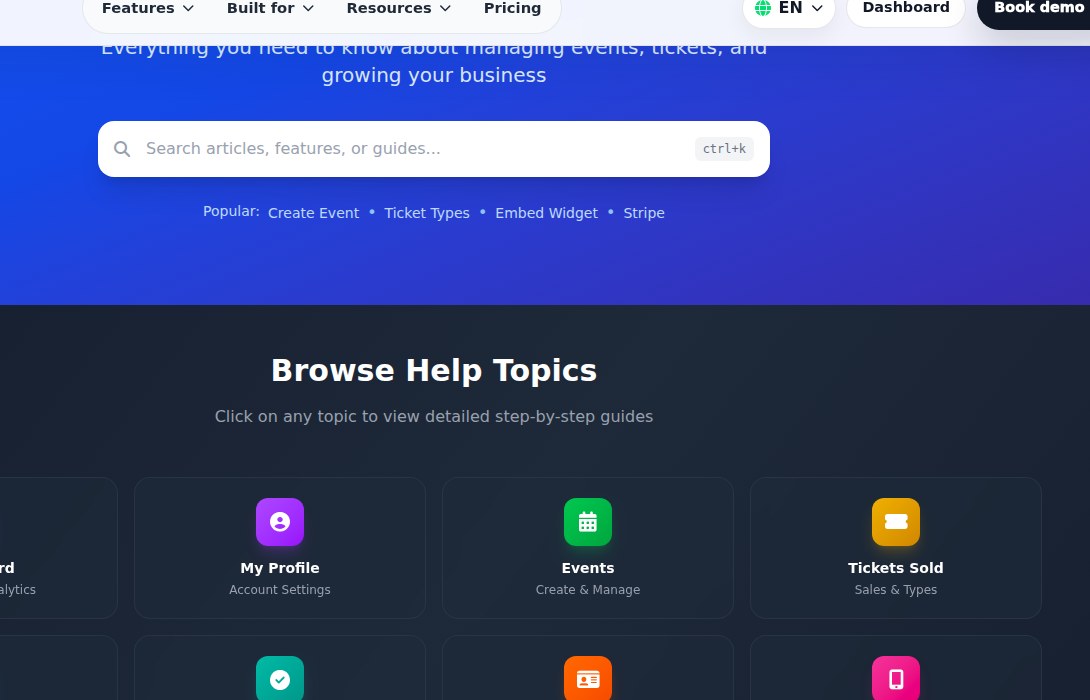 Bilbaro flow screenshot: Support Overblik