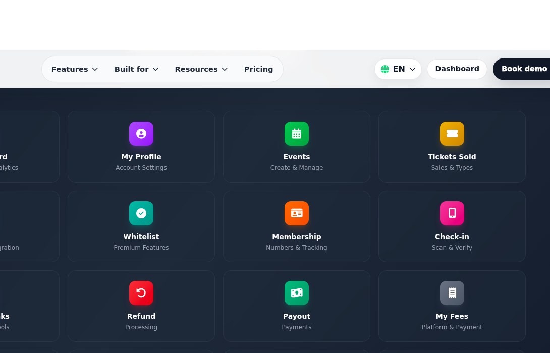 Bilbaro flow screenshot: Support Midt