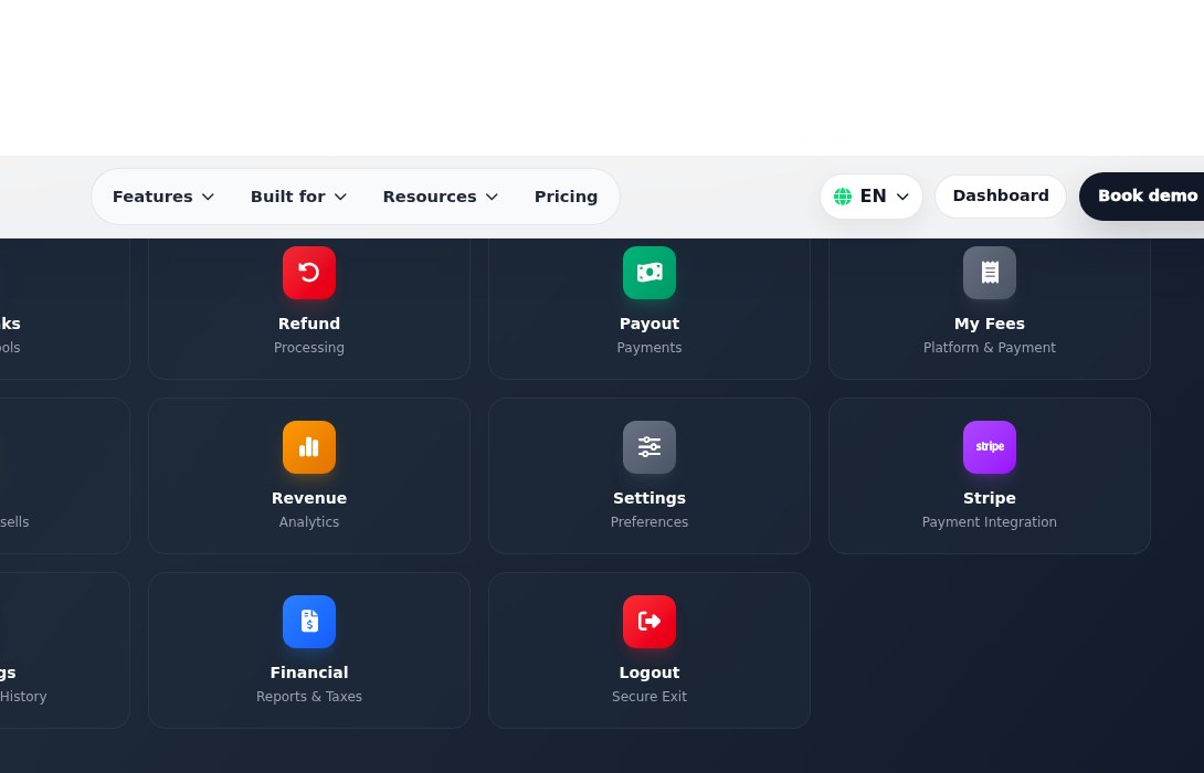 Bilbaro flow screenshot: Support Detaljer